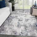 LUXE WEAVERS Rug Hampstead Abstract Ivory 4x5 Modern Area Rug