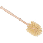 Redecker Oiled Beechwood Toilet Brush Stand With Tampico Fiber Toilet Brush, 9-7/8 Inches - Natural Bristles Are Heat-Resistant