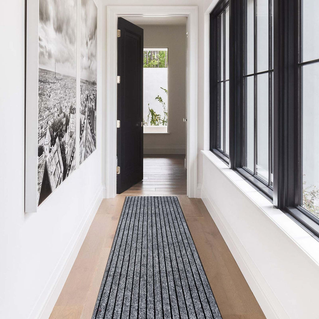 Gotohipi Runner Rug 2'X57'Indoor Outdoor Utility Carpet,Area Rugs With Non Slip Rubber Backing For Hallway Kitchen Entryway Balc