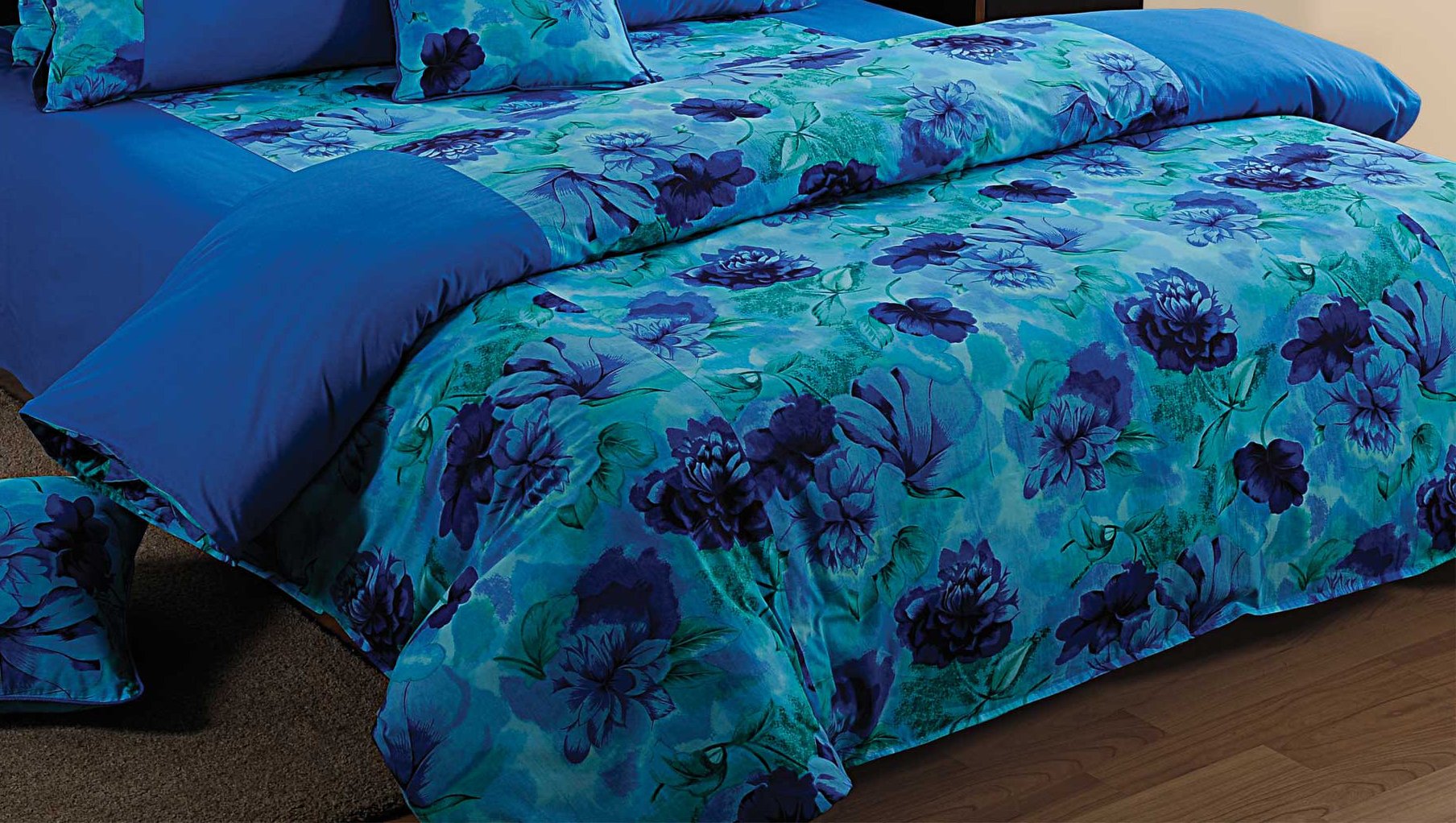 Swayam Double Size Ac Comforter | 254 Cm X 228 Cm | Turquoise, 150 Gsm | Comes With Health Layer : Prevents Oozing Out Of Fibre