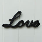 Cvhomedeco. Black Wooden Words Sign Free Standing Love Desk/Shelf/Home Wall/Office Decoration Art, 10-1/4 X 4-1/2 X 1 Inch
