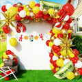 JolliLudo 79 Pcs Crawfish Boil Party Supplies Crawfish Birthday Balloon Garland and Banner Kit Lobster Boil Party decoration Lob
