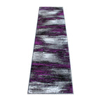 Flash Furniture Rylan Collection Contemporary Area Rug - High Pile Purple Olefin Rug - 2' X 7' Area Rug - Jute Backing - Hallway, Entryway, Bedroom, Living Room