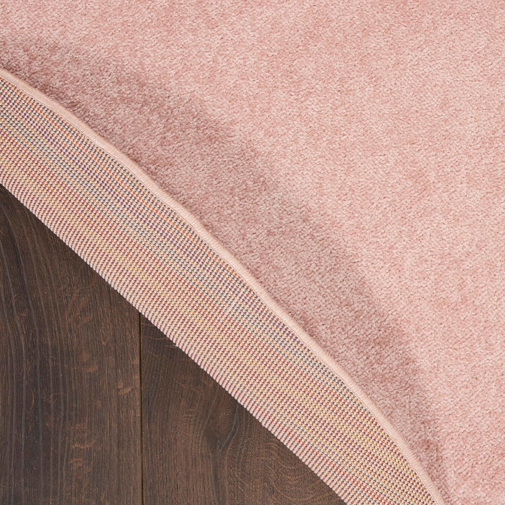 Nourison Essentials Indoor/Outdoor Pink 4' X Round Area -Rug, Easy -Cleaning, Non Shedding, Bed Room, Living Room, Dining Room, Backyard, Deck, Patio (4 Round)