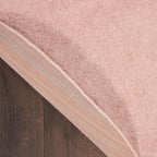 Nourison Essentials Indoor/Outdoor Pink 4' X Round Area -Rug, Easy -Cleaning, Non Shedding, Bed Room, Living Room, Dining Room, Backyard, Deck, Patio (4 Round)