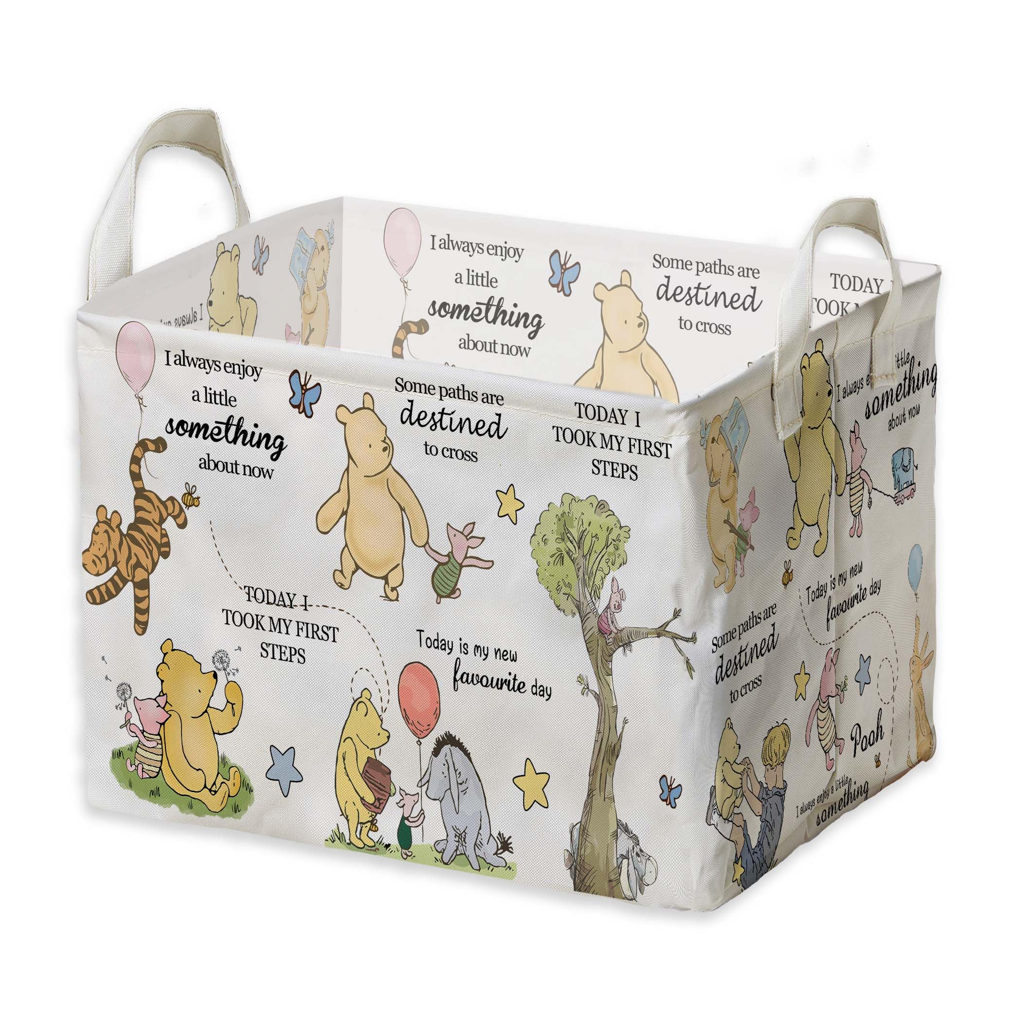 Winnie Storage Basket, The Pooh Nursery Baby Stuff, Winnie Nursery Storage Baske Storage Basket With A Waterproof PE Coating, Fo