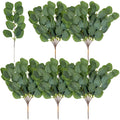 WILLBOND 30 Pieces Eucalyptus Stems Artificial Eucalyptus Leaf Stem Faux Long Eucalyptus Artificial Greenery Leaves for Wedding,