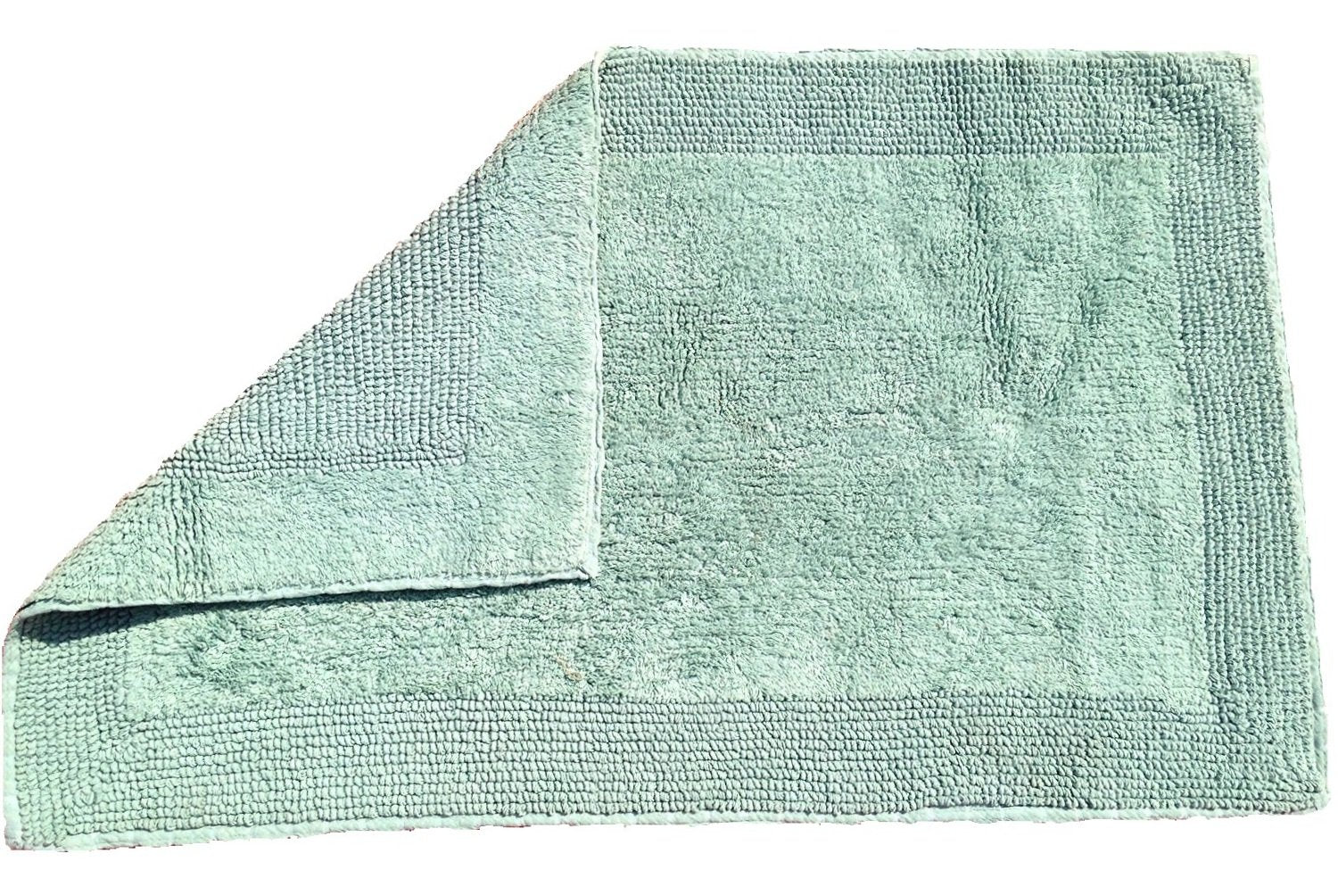 Modern Homes Large Reversible Sage Green HighAbsorbency Soft Cotton Doormat or Bath Mat