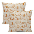Fall Throw Pillow Covers 18 X 18 Set Of 2 Burnt Orange Pumpkin Autumn Pillow Cover Harvest Thanksgiving Farmhouse Pillowcase Out
