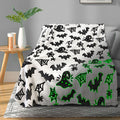 Tehalk Cute Halloween Blanket For Kids, Bat Blanket For Boys/Girls/Toddler, For Kids/Teens/Women/Men, Spooky Blanket For Adults,
