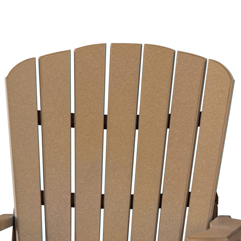 American Furniture Classics Balcony Height Table Double Glider, Cedar & Tudor Brown
