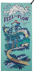 PackTowl Personal Ultralight Microfiber Camping and Travel Towel, Flow Print, Body