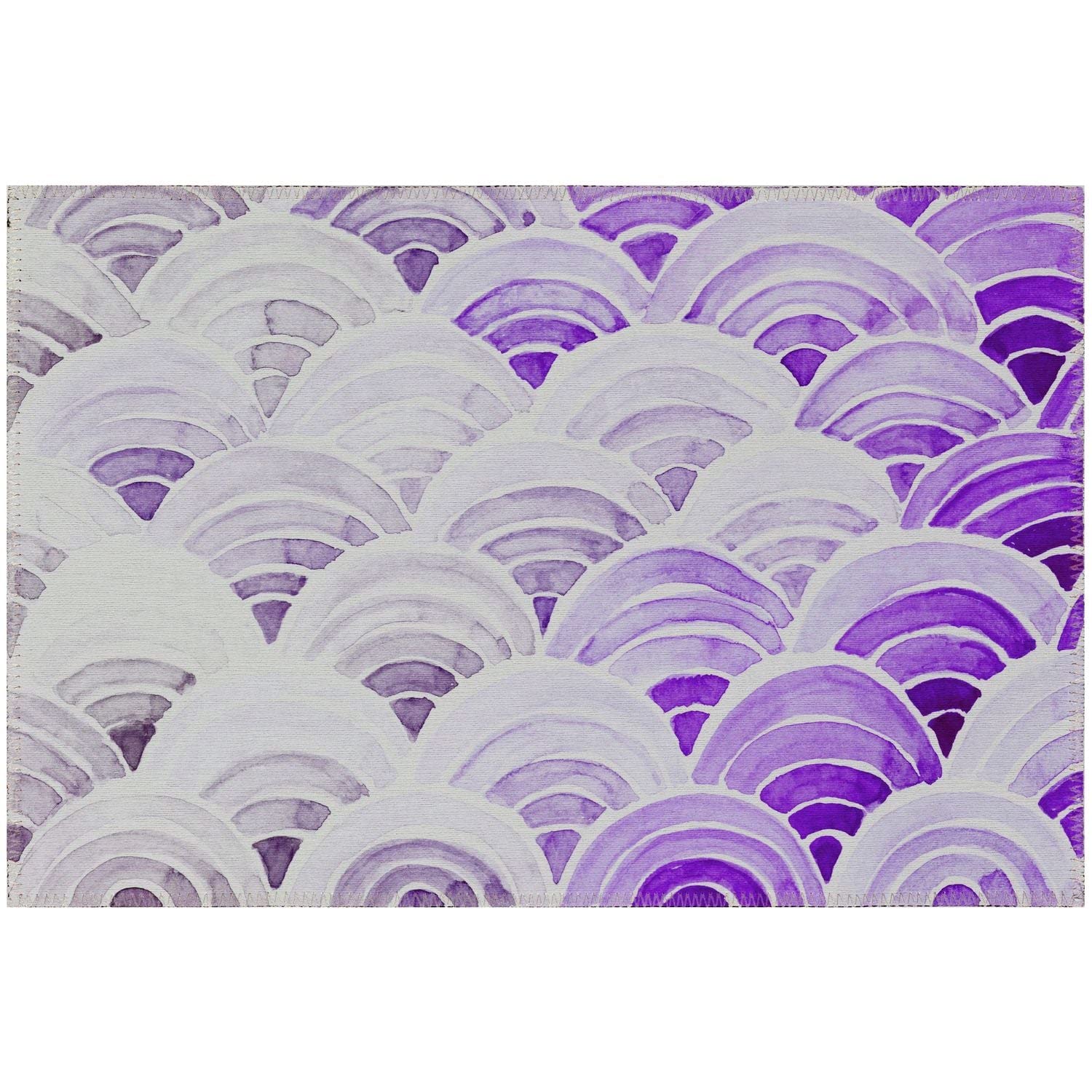 Seabreeze Sz5 Purple Coastal Rug Rectangle 3' X 5'
