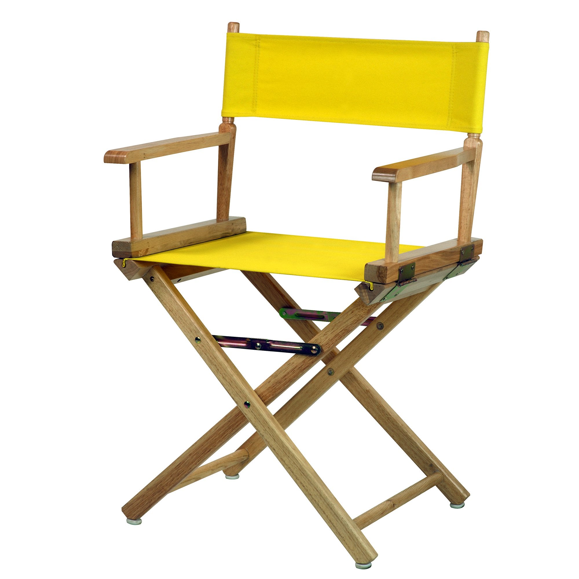 Casual Home 18 Directors Chair Natural Frame with Yellow Canvas