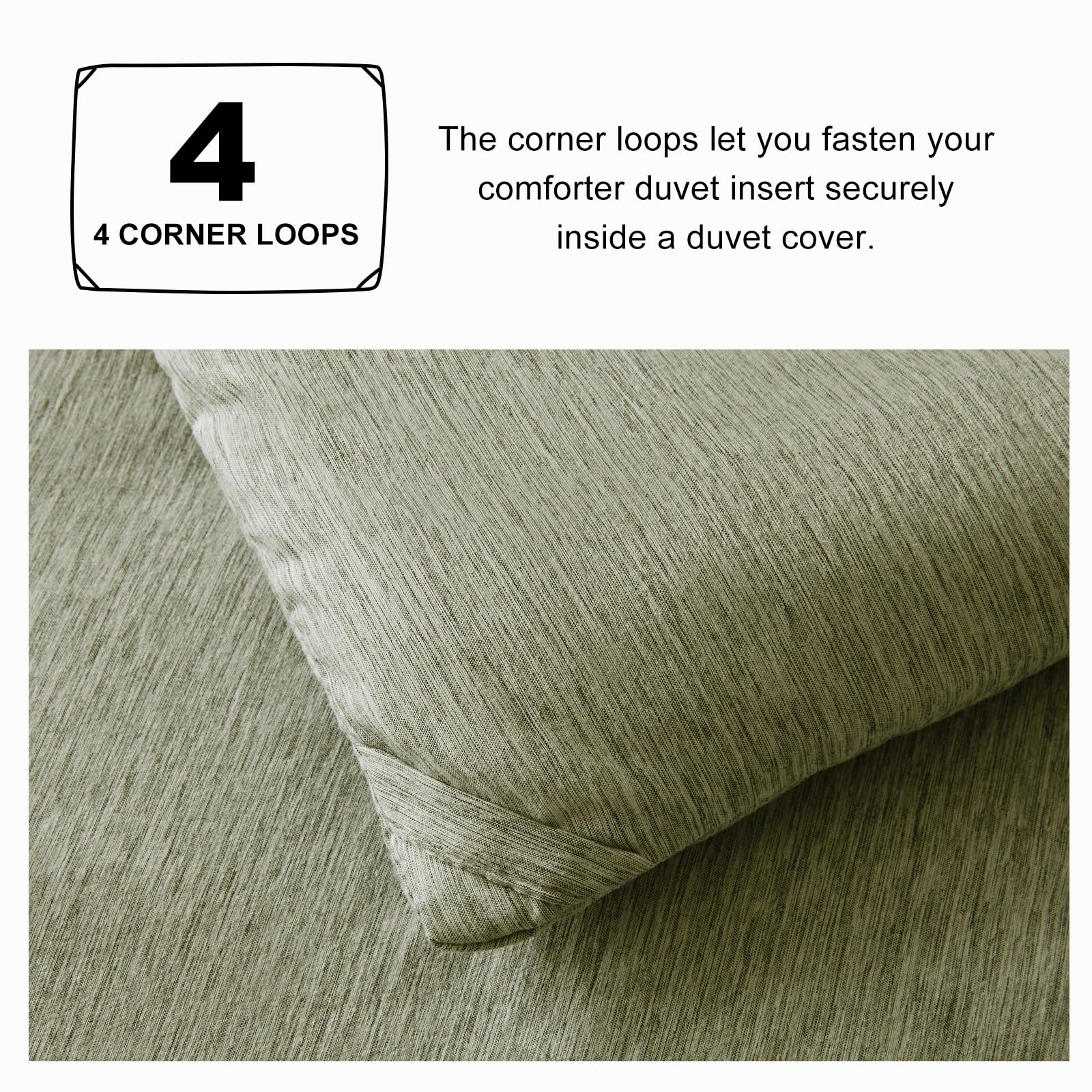 Cozylux King Size Comforter Set - 3 Pieces Olive Green Soft Luxury Cationic Dyeing Bedding Comforter For All Season, Breathable Lightweight Fluffy Boho Bed Sets With 1 Comforter And 2 Pillow Shams