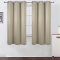 Lemomo Beige Thermal Blackout Curtains/38 X 63 Inch/Set Of 2 Panels Room Darkening Curtains For Bedroom