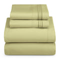Hearth & Harbor King Size Sheets - 4 Piece Bed Sheet Set, Hotel Luxury Double Brushed Bed Sheets - Extra Soft Bedding Sheets & Pillowcases, King, Sage