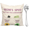 Zuyurou Mom Gifts, 2-Pocket Moms Spot Throw Pillow Covers 18 X 18 Inch, Birthday Christmas Anniversary Thanksgiving Day Gifts Fo