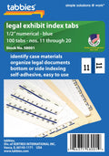 Tabbies Legal Index Divider Tabs (Tab58001)