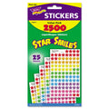 Trend T46917 Sticker Assortment Pack, Smiling Star, 2500 Per Pack