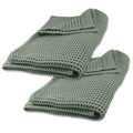 GILDEN TREE Waffle Towels Quick Dry Thin, 2 Pack Bath Sheets 40x80 Oversized Extra Large for Adults for Bathroom, Modern Style (