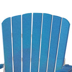 American Furniture Classics Balcony Height Table Double Glider, Blue & White