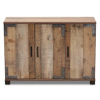 Baxton Studio Cyrille 3-Door Shoe Storage Cabinet, Brown (169-10887-HiT)