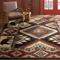 Home Dynamix Buffalo Southwest Rustic Area Rug, Brown/Red, 710x105, Rectangular