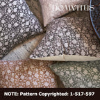 Domvitus Floral Pillow Covers 20X20, Throw Pillows For Couch, Floral Print Pillow Cover, Decorative Neutral Accent Throw Pillow Covers For Living Room, 1Pc, Black