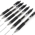 Zebra - Sarasa Retractable Gel Ink Rollerball - Fast Drying - 0.7Mm - Black Ink - Pack Of 6