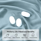 Infiixso Mulberry Silk Pillowcase For Hair And Skin, Silk Pillow Cases Queen Size With Hidden Zipper 20''X30'', Extraordinary Sm