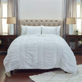 Rizzy Home | BT4056 | Polyester Quilt | 90"x92" White/Neutral/ Solid Textured