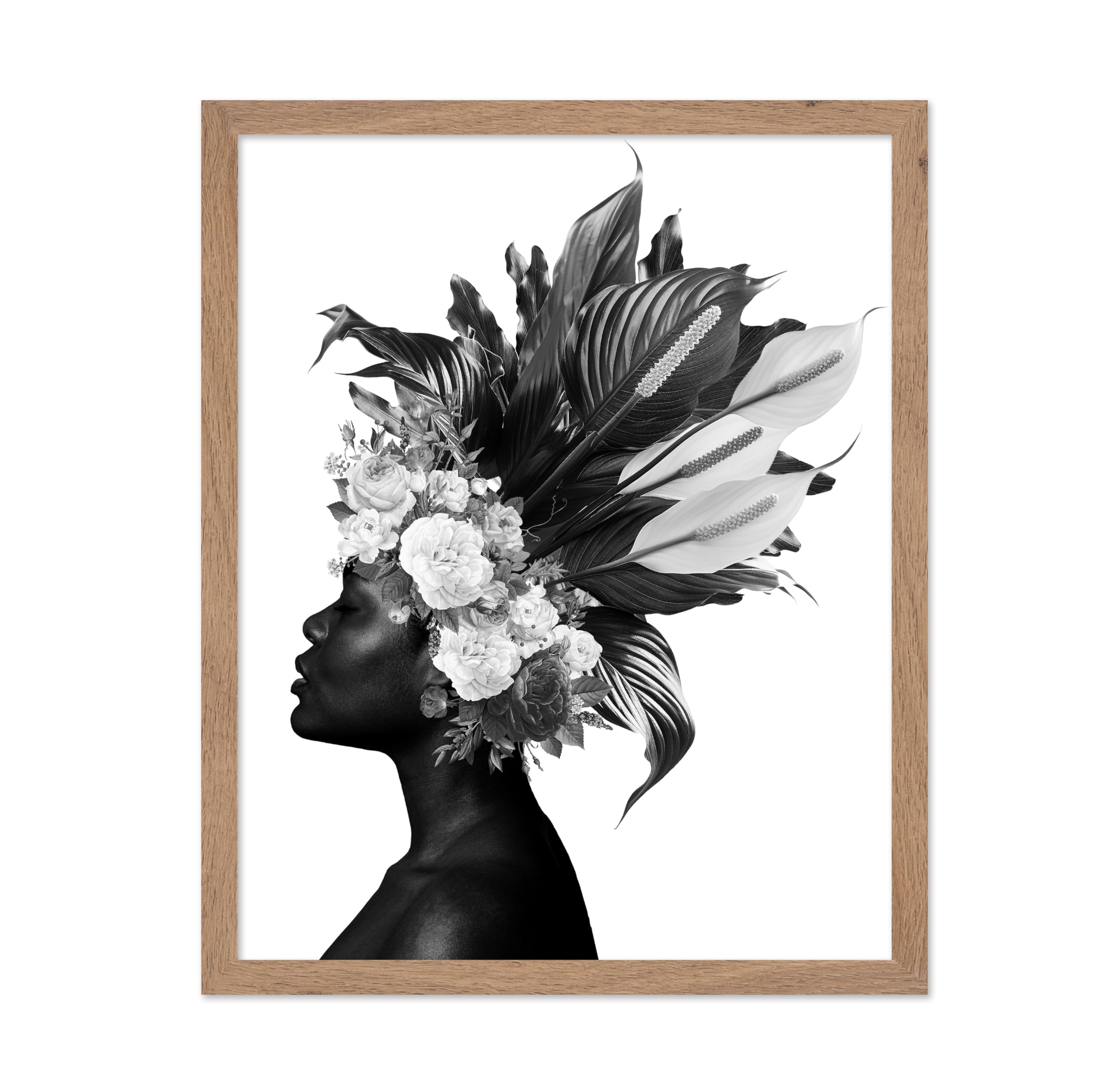 Poster Master African Poster - Woman Portrait Print - Afro Girl Art - Ethnic Art - Boho Art - Black Girl Art - Gift for Men & Wo