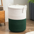 LAUNDRIFT 14X18 Foldable Laundry Basket with Lid, Laundry Hamper  Large Laundry Baskets, Baskets, Braided, Cotton Basket  St
