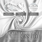 Decolure Satin Sheet Queen Set 6Pcs - Luxurious & Genuine Silk Feel Satin Sheets Queen - Elegant & All-Season Silky Soft Queen S