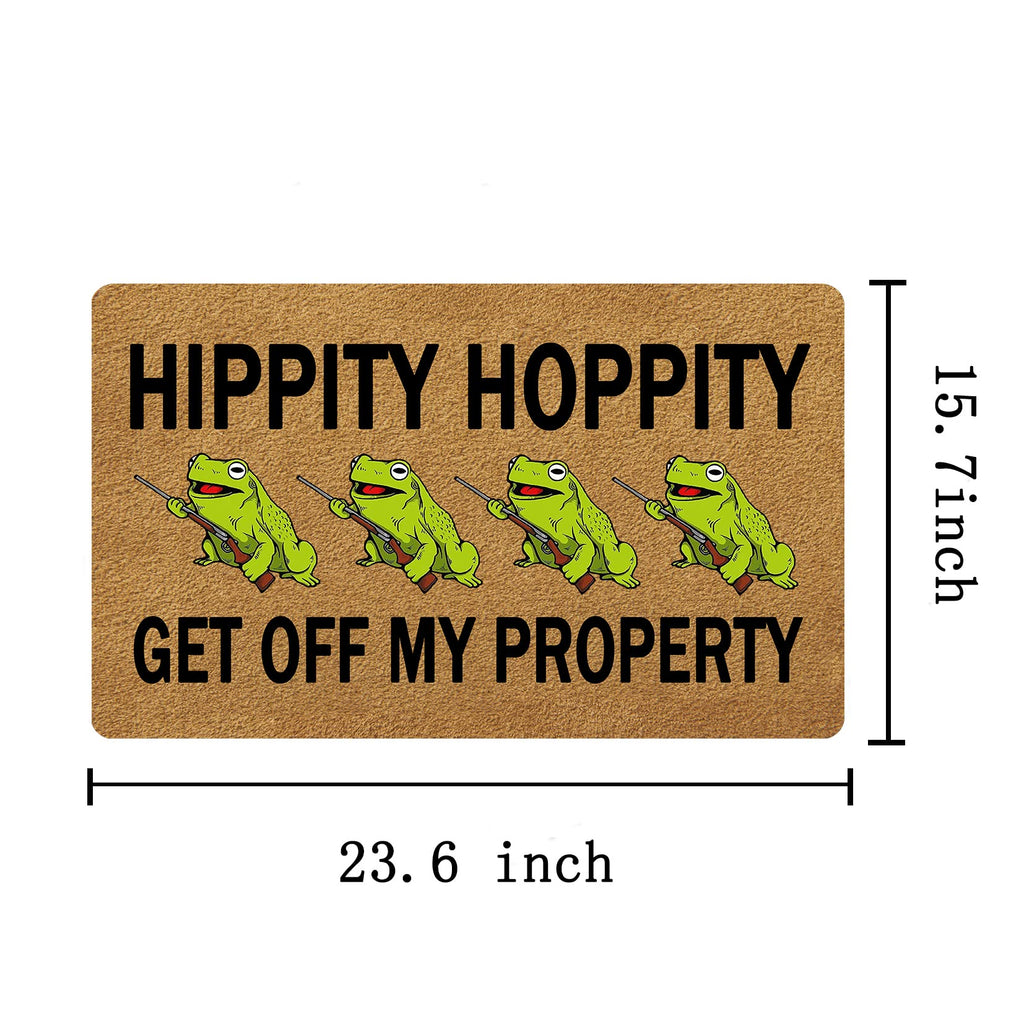 Funxilin Welcome Door Mats For Home Decor (23.6 X 15.7 Inch) Funny Mats With Anti-Slip Rubber Back Kitchen Rugs Personalized Doo