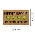 Funxilin Welcome Door Mats For Home Decor (23.6 X 15.7 Inch) Funny Mats With Anti-Slip Rubber Back Kitchen Rugs Personalized Doo