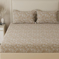 Huesland By Ahmedabad Cotton 210 Tc Cotton Bedsheet King Size Bed With 2 Pillow Covers | 108X108 Inches | Heritage Paisley | War