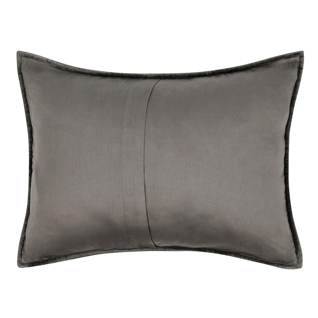 Kosas Home Dimitry 20X26 Velvet And Solid Cotton Standard Sham In Desert Brown