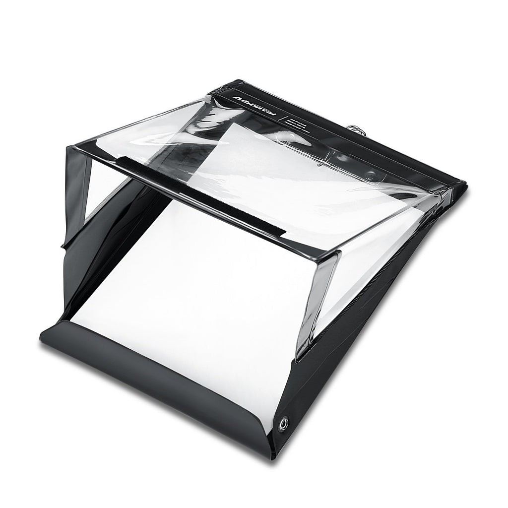 Aihontai A4 Waterproof Clipboard - High Quality PVC Document Holder, Black, A4 Portrait Size