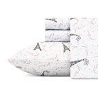 Betsey Johnson - Twin Xl Sheets, Silky & Lightweight Bedding, Fade & Wrinkle Resistant (Je T'Aime Paris, Twin Xl)