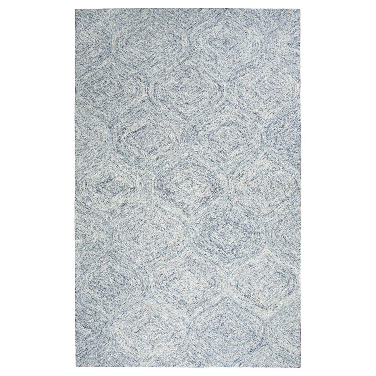Rizzy Home Alora Decor London 8' X 10' Trellis Blue/Gray/Rust/Blue Hand-Tufted Area Rug