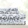 Linen Market Premium Ultra Soft Garden Estate Pattern 4 Piece Sheet Set, King, Navy, Garden Estate Navy (Ieh-4Pc-Gds-King-Navy)
