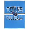 Foco Nfl Micro Raschel Plush Throw Blanket, Stripe Logo 45 X 60, Tennessee Titans