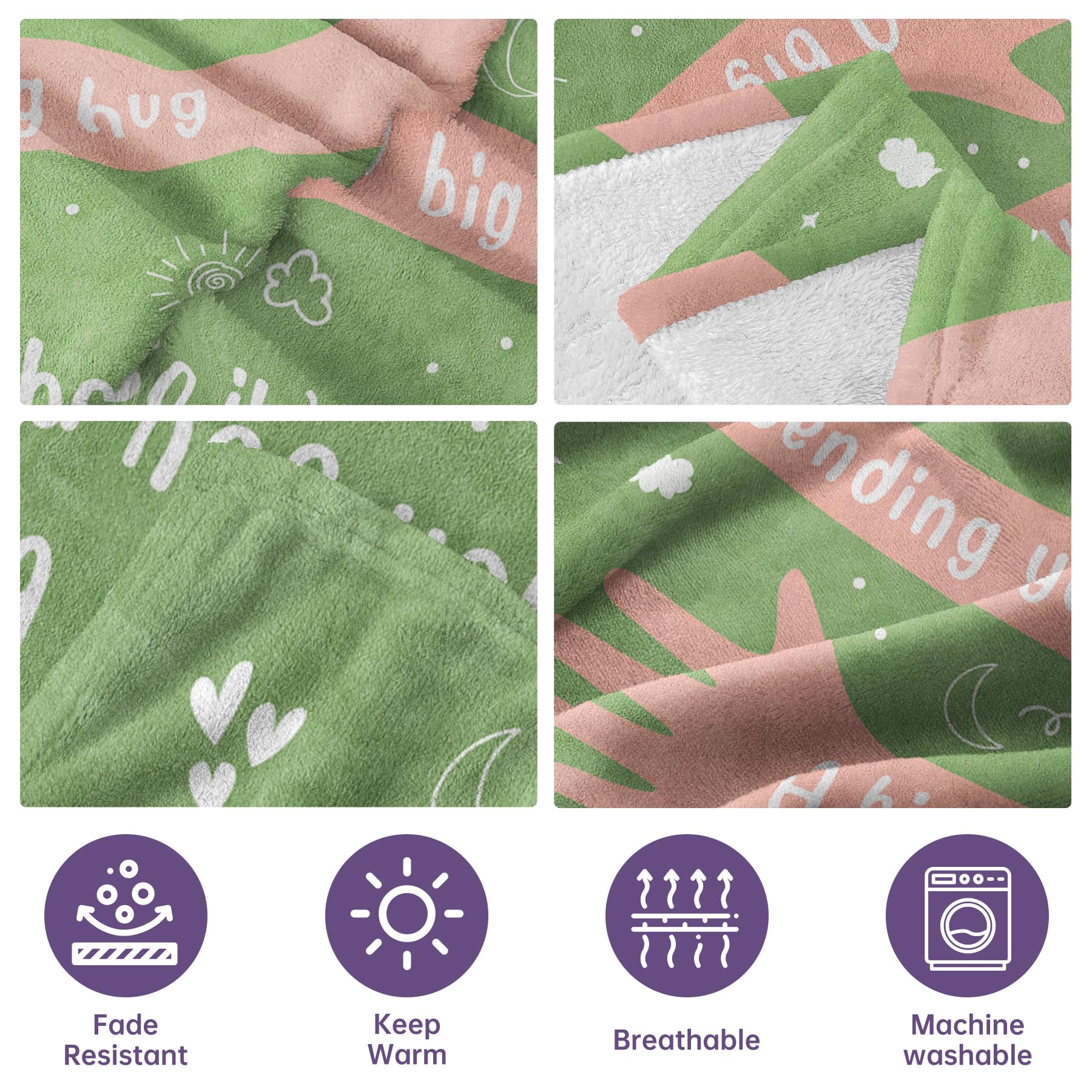 Get Well Soon Gifts For Women Men, Hug/Healing Blanket, Thinking Of You/Feel Better/Sympathy/After Surgery Gifts For Friends, Si