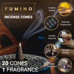 Fumino Spring Meadow Fresh Incense Cones 20 Per Box Masala Agarbatti Joss Scent Fragrance For Relaxation And Meditation, Home An