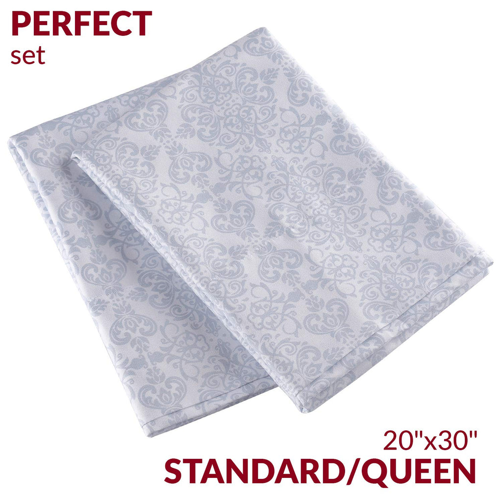 Mellanni Pillow Cases - Luxury, Extra Soft, Cooling Pillow Covers - 2 Pc Iconic Collection Pillowcases - Envelope Closure (Stand