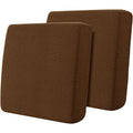 Hokway Stretch Couch Cushion Slipcovers Reversible Cushion Replacement Slipcovers Sofa Cushion Covers(Coffee, 2)