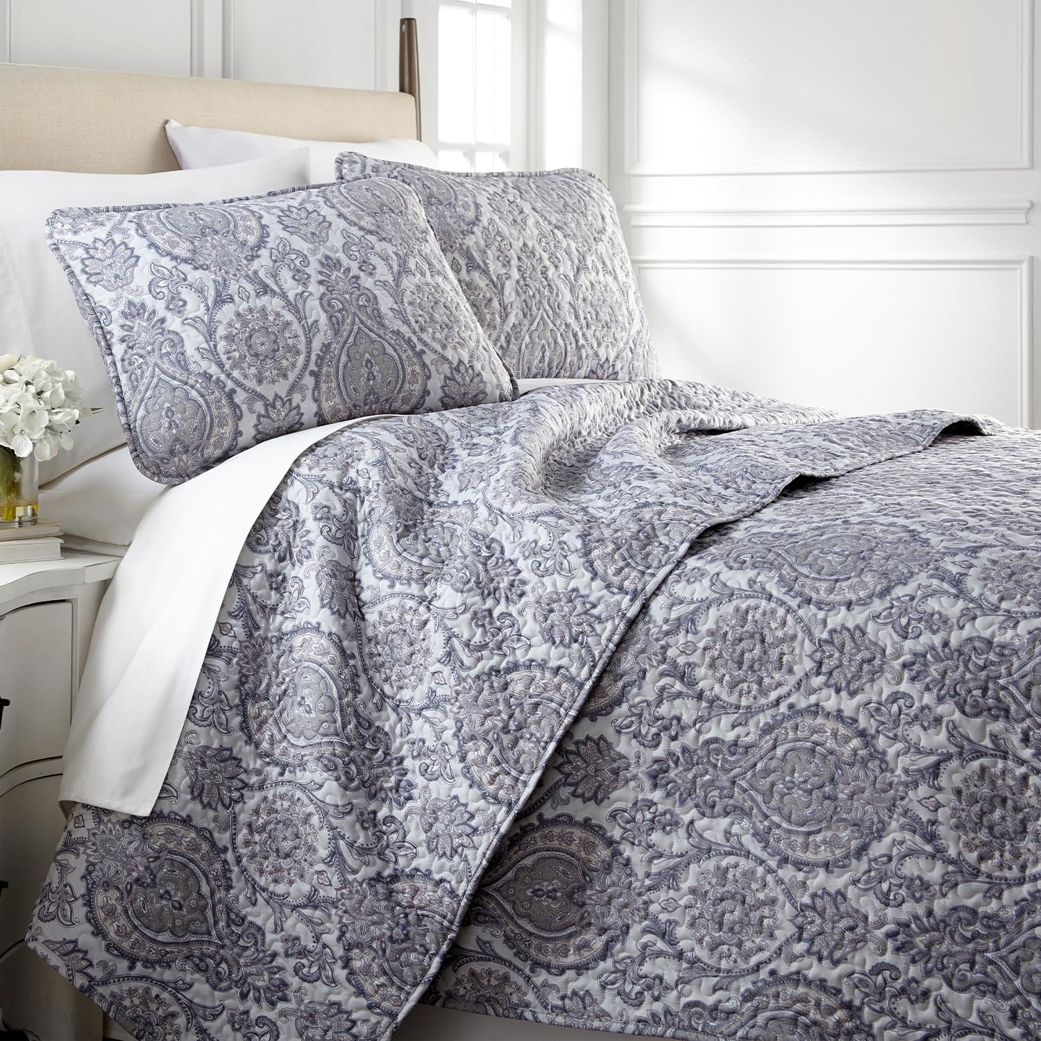 Southshore Fine Living, Inc. Oversized Twin Quilt Bedding Set With Twin/Twin Xl Quilt, 1 Pillow Sham, Boho Bedding Set For Twin