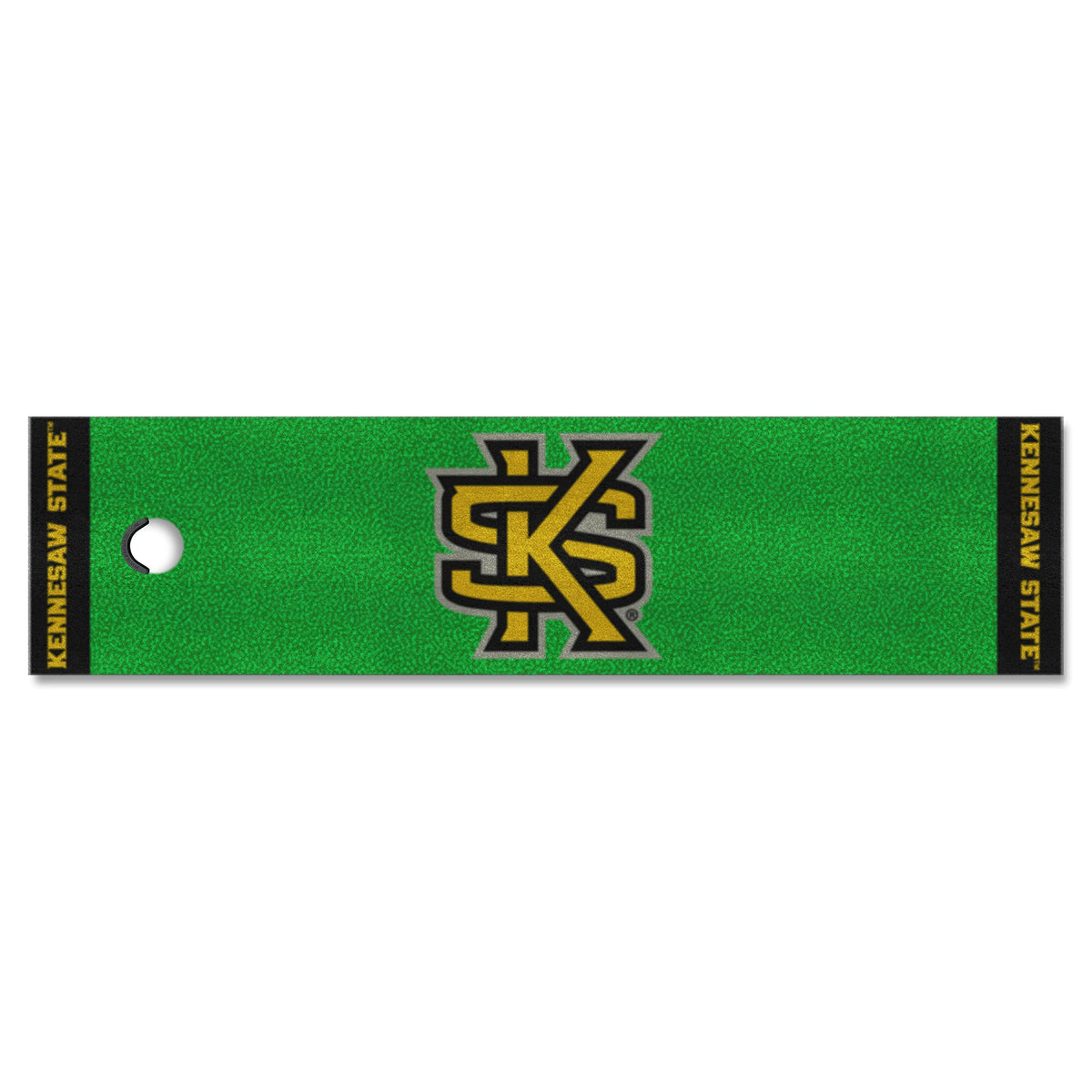 FANMATS 18659 Kennesaw State Owls Putting Green Mat - 1.5ft. x 6ft.